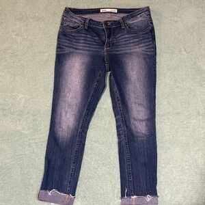 BKE Medium Wash Cropped Jeans